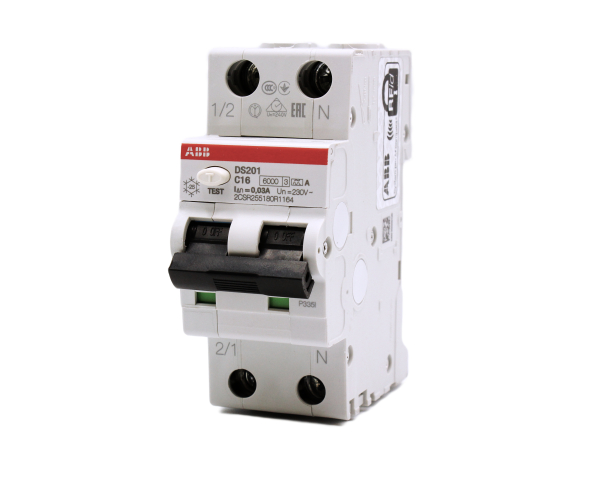 ABB FI/LS-Schalter DS201A-C16/0,03 1+N 16A 230V 30mA